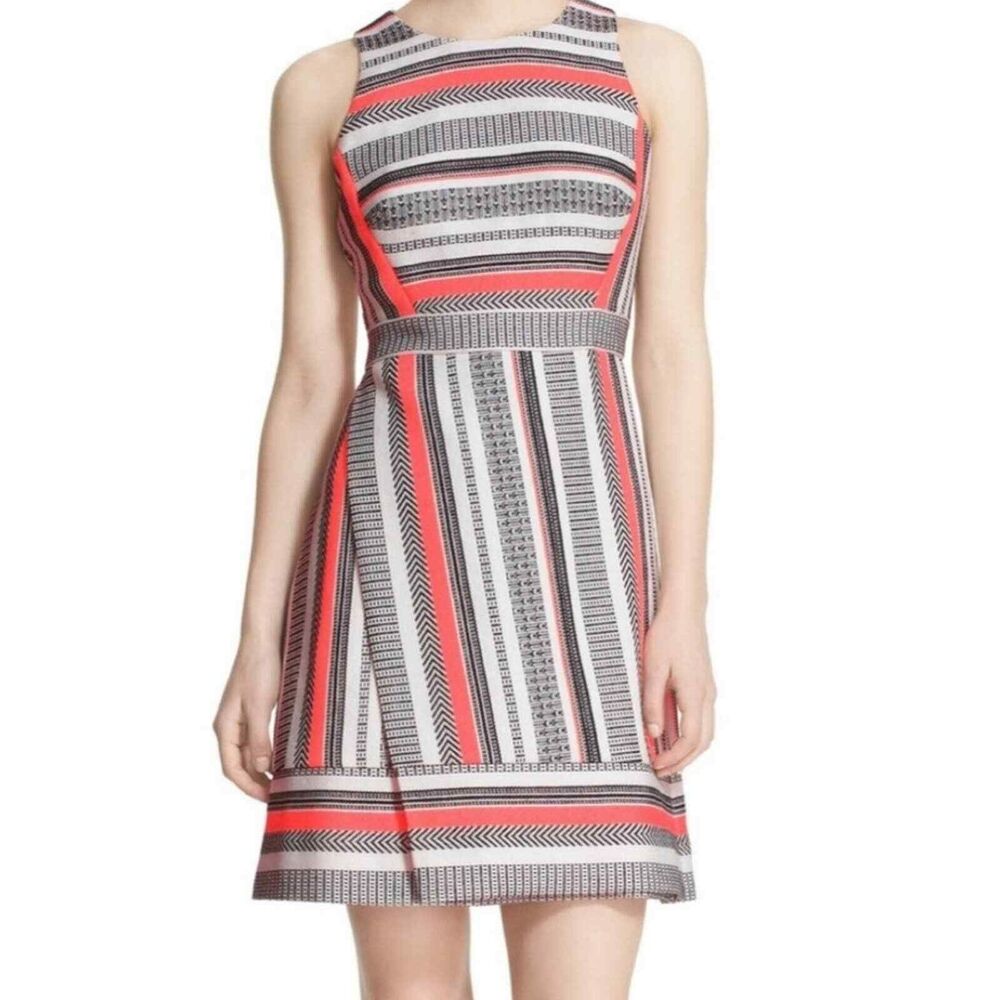 Kate Spade new york Flights of Fancy ribbon jacquard A-line dress. $425. Sz 4